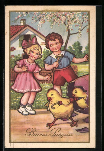 Cartolina bambini vedono - cartolina,