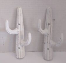 Ganci appendiabiti in ghisa Saguaro CACTUS cappello gancio porta asciugamani giardino rustico set 2