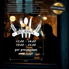 vetrofanie adesivo ristorante