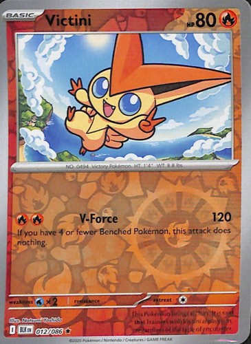 Victini rara bullone nero - sv:,