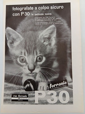Clipping Ritaglio Pubblicità 1960 Ferrania P30 fotografate a colpo sicuro