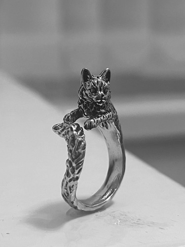Anello gatto vintage
