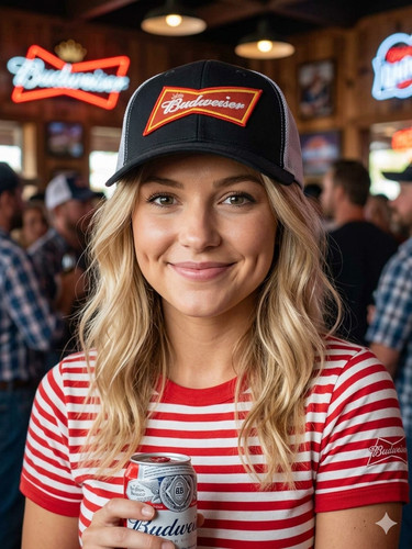 Cappello camionista budweiser - cappello,