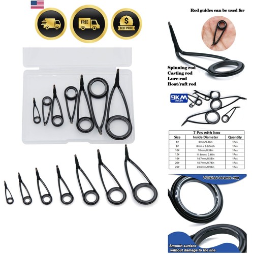 Kit guide canne pesca 7pz - kit,