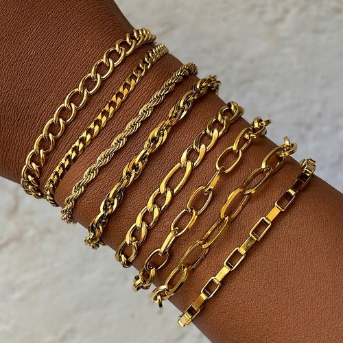 Bracciale catena acciaio - , inox