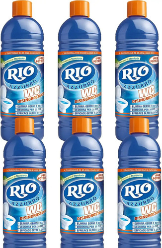 Rio azzurro detergente wc - 6x,