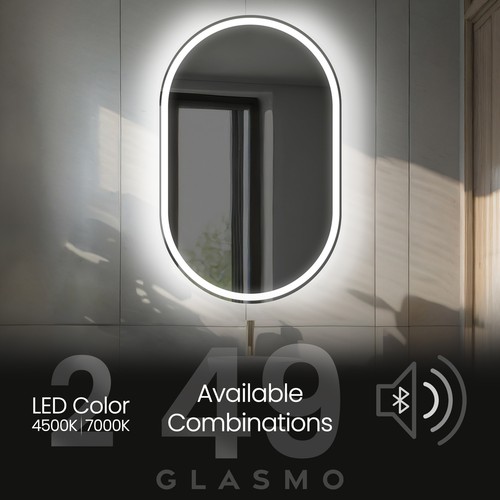 Specchio bagno illuminato con
