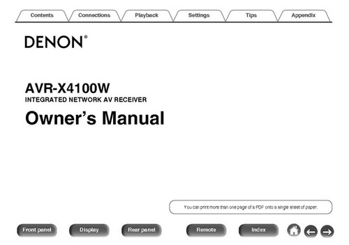 Denon avr x4100w ricevitore - denon,