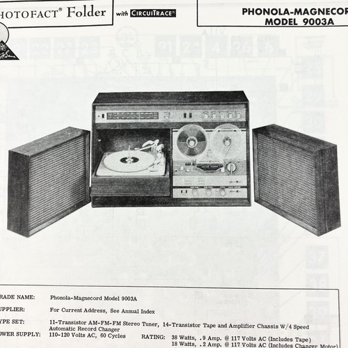 1968 phonola magnecord hifi - 1968,