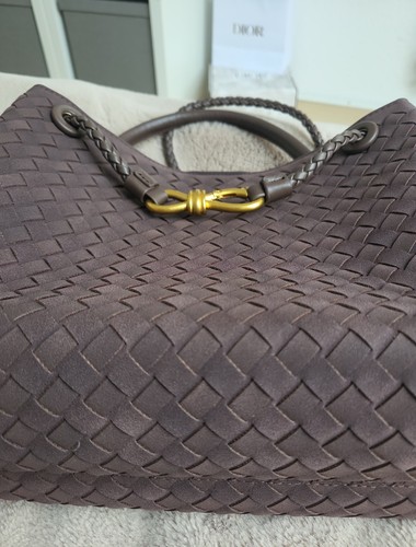Borsa pelle intrecciata - borsa,