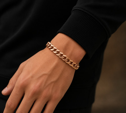 Bracciale uomo rame massiccio - bracciale,