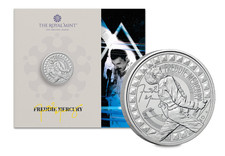 MONETA 2025 Music Legend FREEDIE MERCURY £5 confezione presentazione ufficiale Royal-Mint