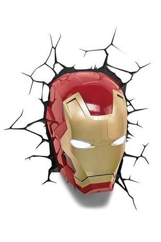 Lampada parete iron man - parete,