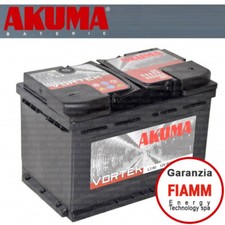 BATTERIA AUTO AKUMA 80 AH VORTEK = BOSCH 74 AH 12V 680A EN ORIGINALE NUOVA