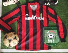 MILAN 1988-1989 Baresi #6 MATCH WORN INDOSSATA Football SHIRT Mediolanum Kappa