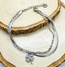 Bracciale quadrifoglio