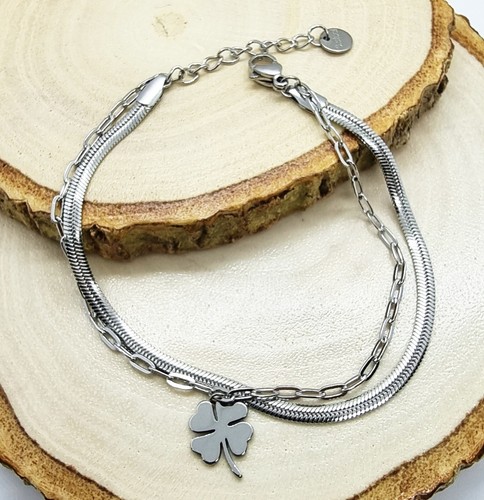 Bracciale quadrifoglio