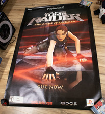 Poster 2 lati vintage 2003 Tomb Raider Angel Of Darkness PS2 ENORME 69x47