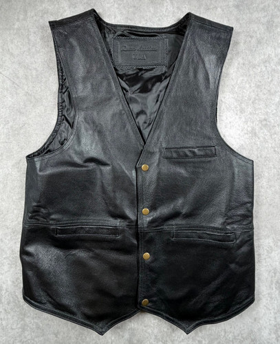 Gilet biker roma pelle uomo - biker,