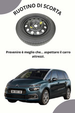 Ruotino di Scorta 17" per CITROEN GRAND C4 SPACETOURER - C4 PICASSO (5 fori)
