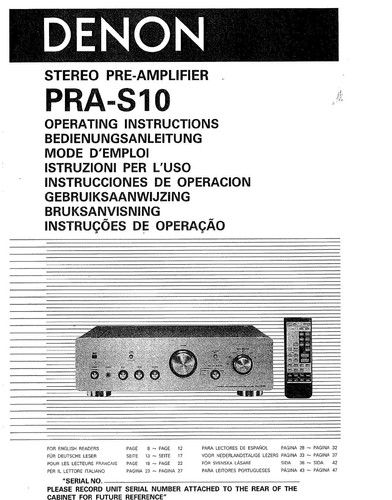 Denon pra s10 - denon, amplificatore