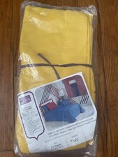 Coppia di tende pieghe pizzicate vintage MCM Sears RIBCORD 50”x30” giallo limone NUOVE