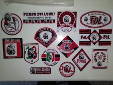 Adesivi ultras Milan Fossa dei Leoni  tesserati anni 90 originali, no sciarpa 