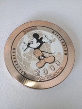 Disco latta vintage Disneyland Walt Disney World commemorativo 2000 millennio 5"
