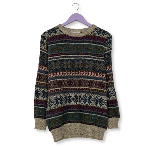 Maglione vintage multicolore - maglione,