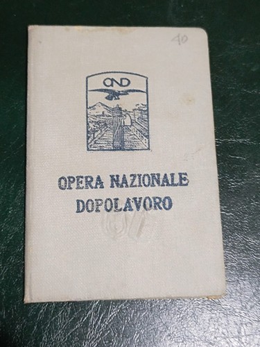 Tessera ond opera - ond, nazionale