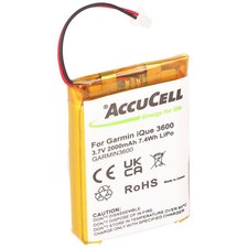 Batteria AccuCell adatta per Garmin iQue 3200, 2000 mAh estesa