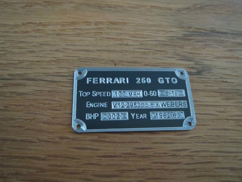 Targa espositore metallo