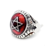 Anello cuore angelo rosso