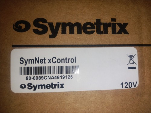 Symetrix symnet xcontrol - symetrix,