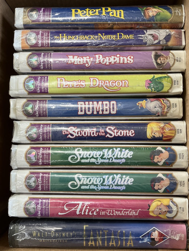 Disney masterpiece vhs lot - masterpiece, 10-vhs