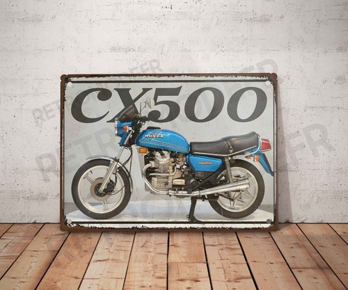 Plaque métal vintage - , honda