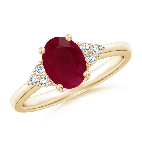 Angara anello solitario - anello, ovale