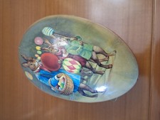  Scatola a forma di uovo di Pasqua VINTAGE in Cartapesta