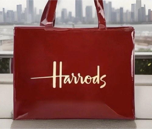 Borsa grande rossa harrods - grande,