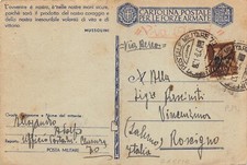 19-8A) WW2 FRANCHIGIA 1943 ROSCIGNO SALERNO POSTA MILITARE 70 MUSSOLINI