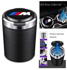 POSACENERE PER BMW LED PORTAOGGETTI PORTAMONETE ACCESSORI BMW AUTO BLACK