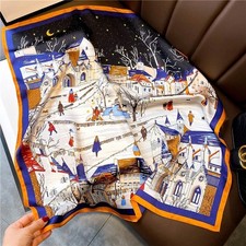 Sciarpa quadrata 27" 100% seta