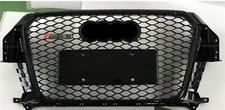 Griglia radiatore stile RSQ3 griglia a nido d'ape griglia anteriore full nera per Audi Q3 8U 2012-15