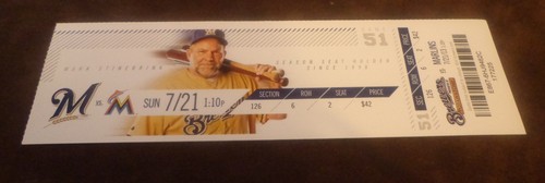 Brewers 2013 ticket 13 - ticket, vs