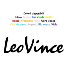 Adesivo LEO VINCE in vinile prespaziato
