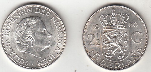 Olanda nederland 2 gulden - 2, 1/2