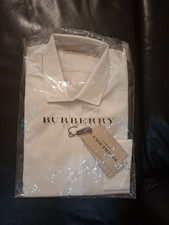 camicia uomo burberry bianca