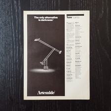 1986 Artemide Tizio lampada - Original AD Advertising Pubblicità Vintage