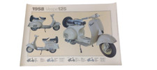 POSTER PLASTIFICATO VESPA 125