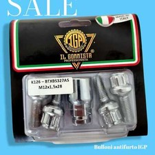 K126 BULLONI ANTIFURTO RUOTE 12x1,5x28 CONO PER MERCEDES CLASSE A(168)C(202,203)